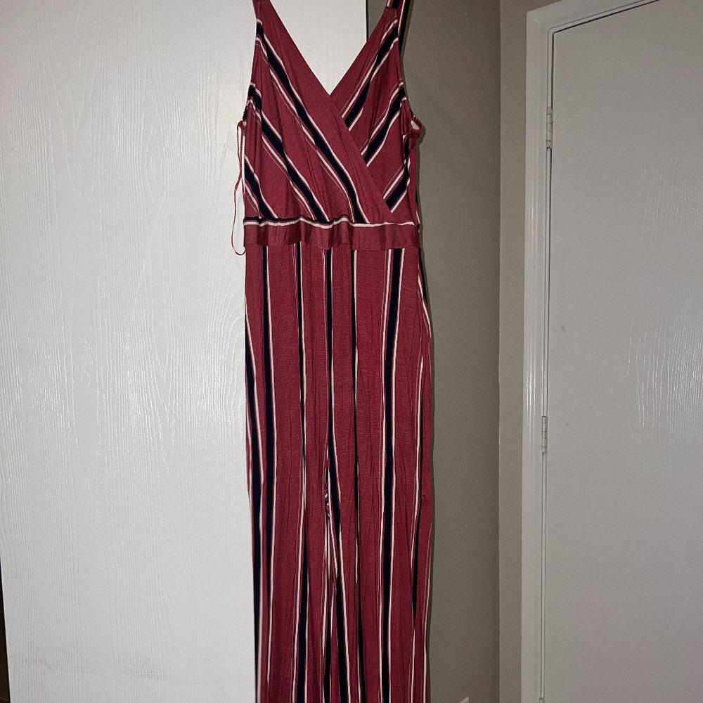 Womens Pink Jumpsuit, Size L
